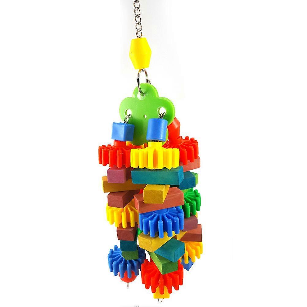Parrot Bite Toy Block Toy for Playing Cage Accessory