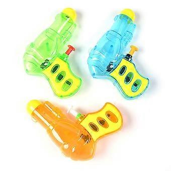 1 st mini vattentransparenta pistoler, små vattenpistoler i ljusa färger, sommarstrandkul pistoler, finns i 4 livliga färger för strandsprutor