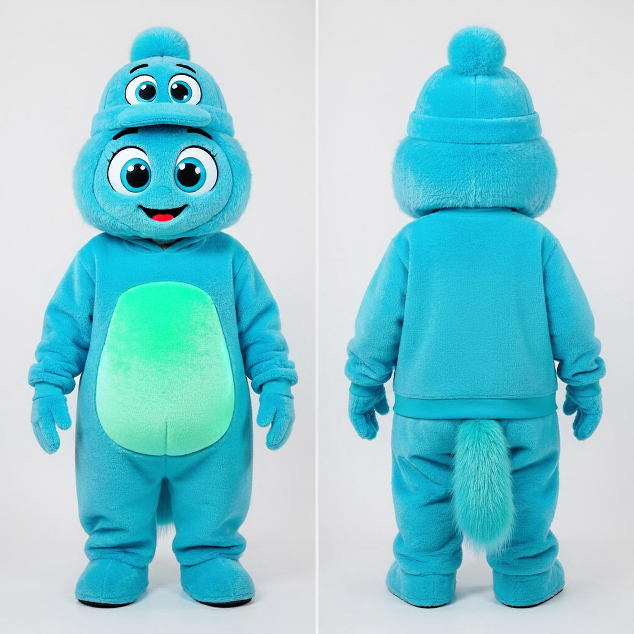 MASTICOT Cyan Cartoon Pho Mascot