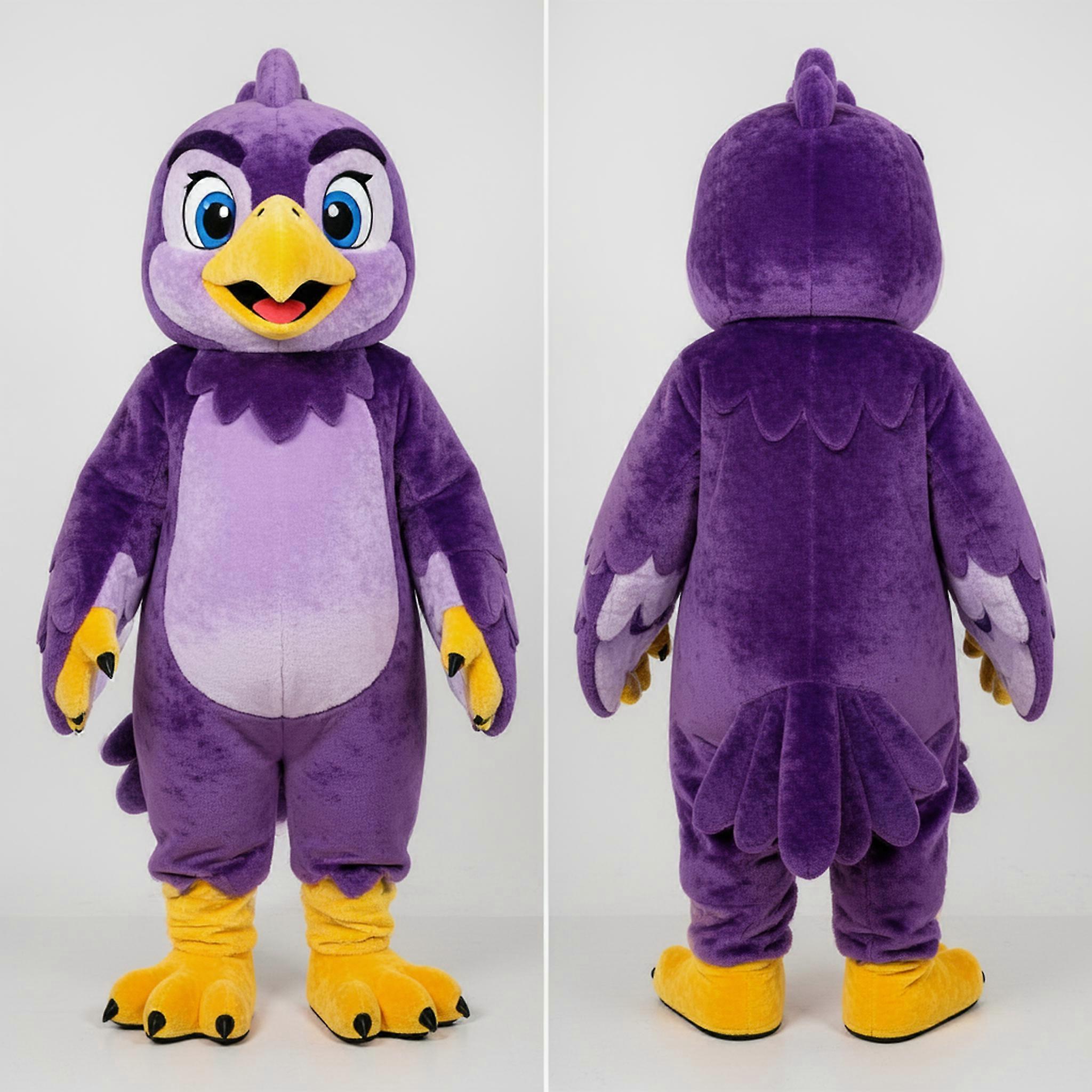 MASTICOT Purple Majestic Hawk Mascot