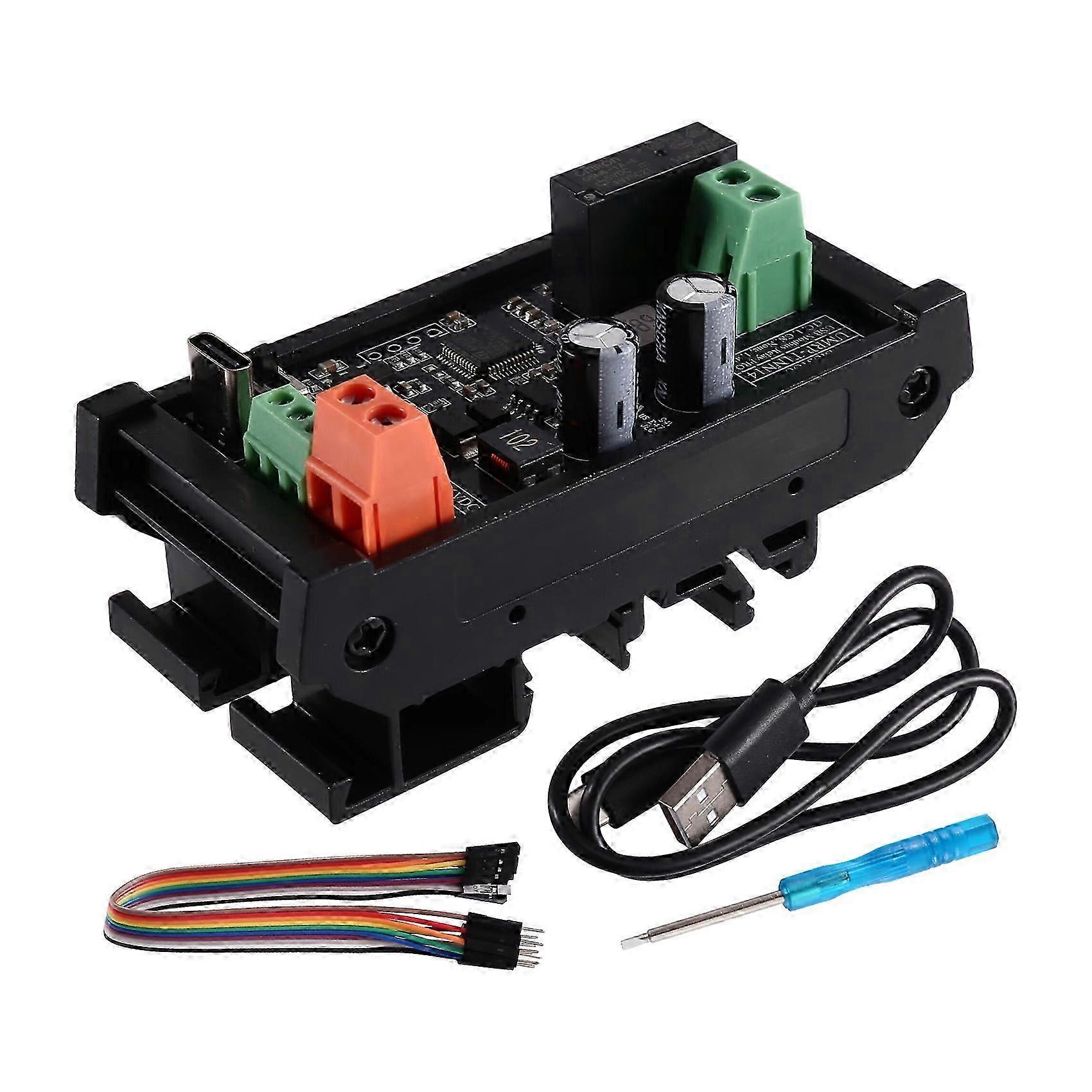 Industrial USB relay module (basic version) with Modbus RTU protocol, USB/TTL interface control, PLC relay board for automation applications-SNNGV