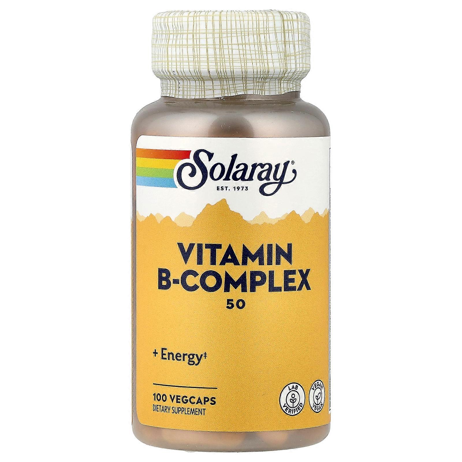 2 x Solaray, Vitamin B-Complex 50 , 100 VegCaps