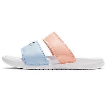 Nike Benassi Duo Ultra Slide White/Blue/Pink Women's 819717-109