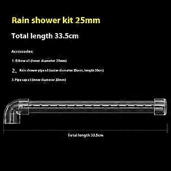 Aquarium Rain Spray Bar Outflow Pipe Transparent Acrylic Rain Shower Outlet Tube Kit Fish Tank External Filter Accessries