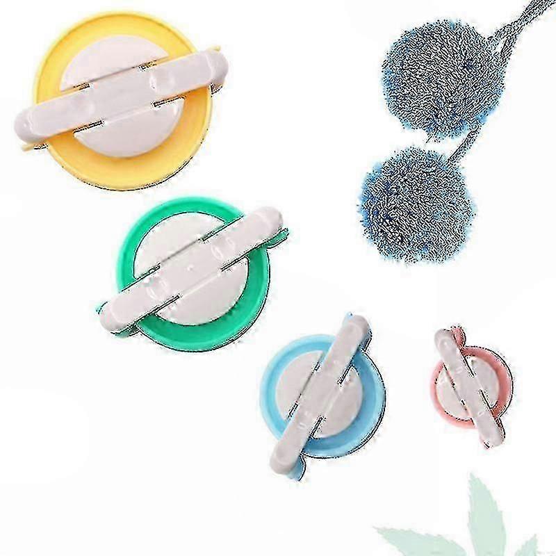 4 Pcs Pom-Pom Maker Fluff Ball Weaver Tool compatible with Needlecraft-Good