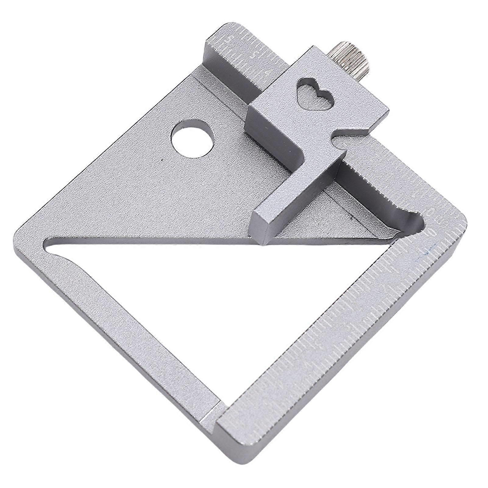 Woodworking Ruler Multi Function Square Block for Height Width Diameter Measurement Straight Line Angle Marking