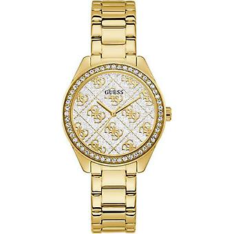 Guess horloges dames suiker horloge voor Vrouwen Quartz Analog met roestvrijstalen armband GW0001L2