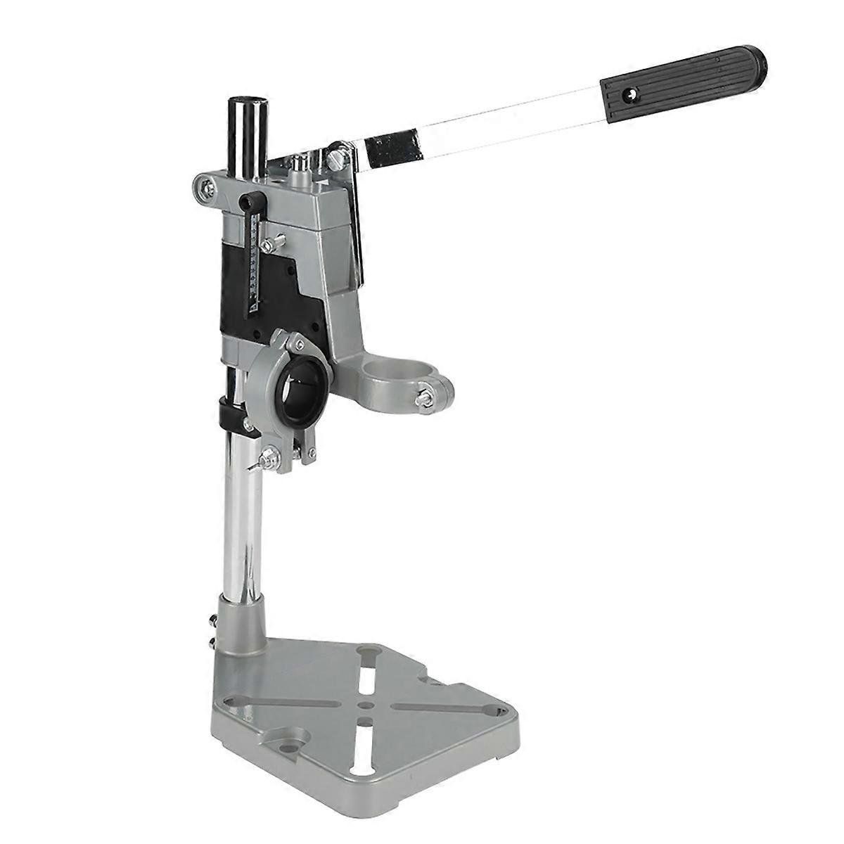 Adjustable Solid Aluminum Drill Press Stand with Double Chucks