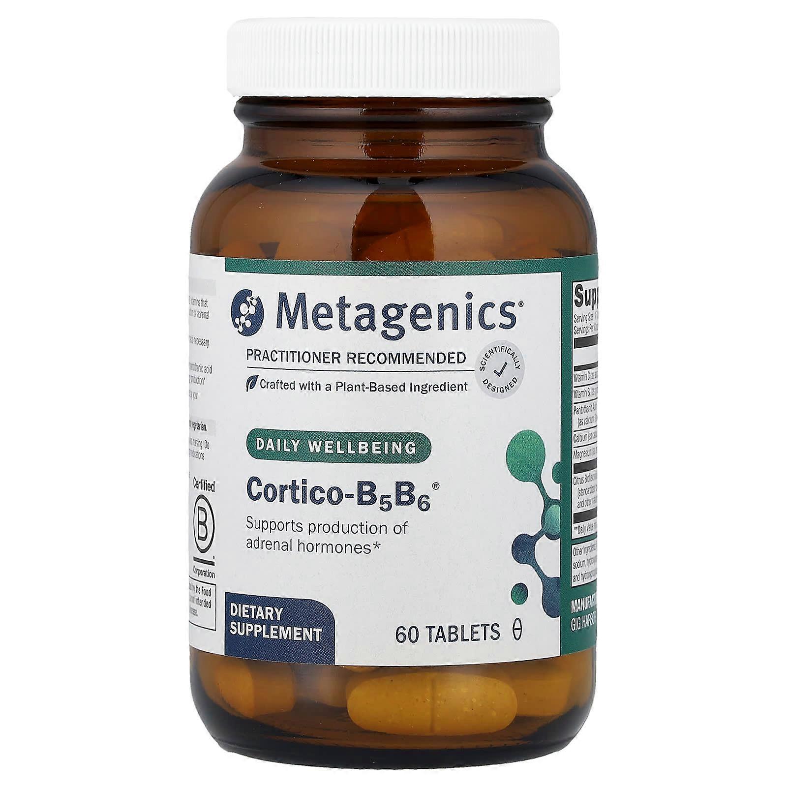 Metagenics, Cortico-B5B6, 60 Tablets