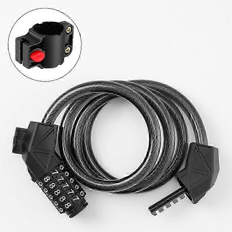 Portable 1.1M 5-Digit PVC Cable Lock