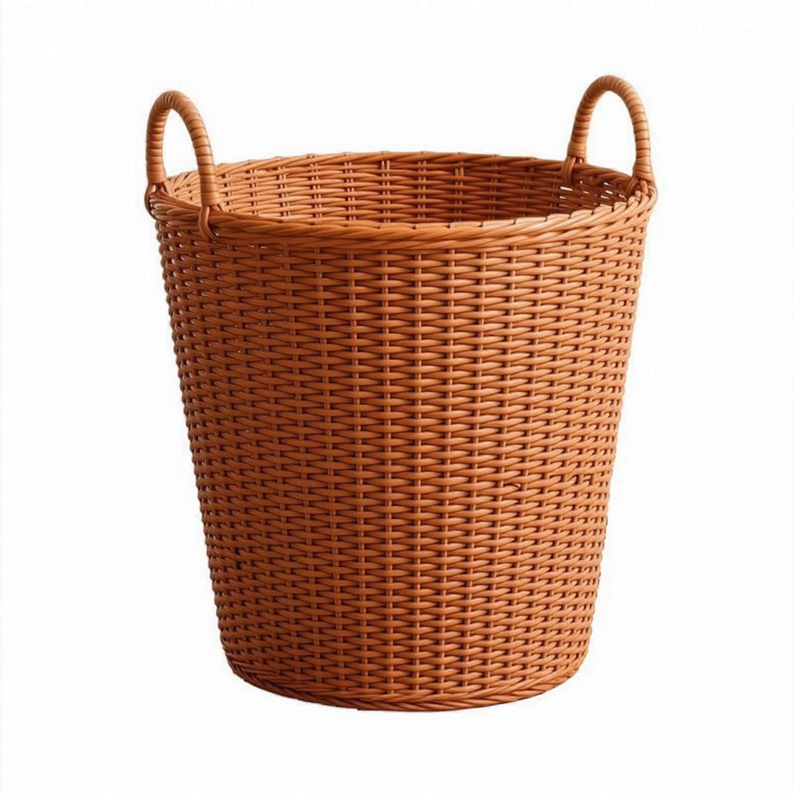 Foldable Laundry Basket with Handles Space-Saving Waterproof PE Laundry Hamper