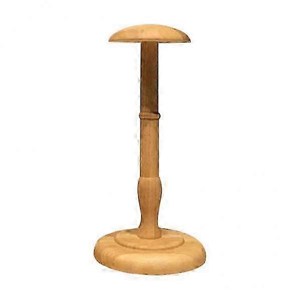 2x1Pcs Solid Hat Holder Stand Display Rack Brown L 26s