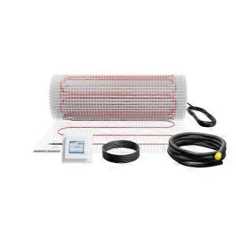 Elektrische vloerverwarming voor grote oppervlakken, complete set 2 m², 100 W/m²