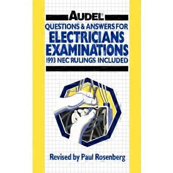 Questions And Answers For Electricians Examinations Includes Nec Rulings 1993