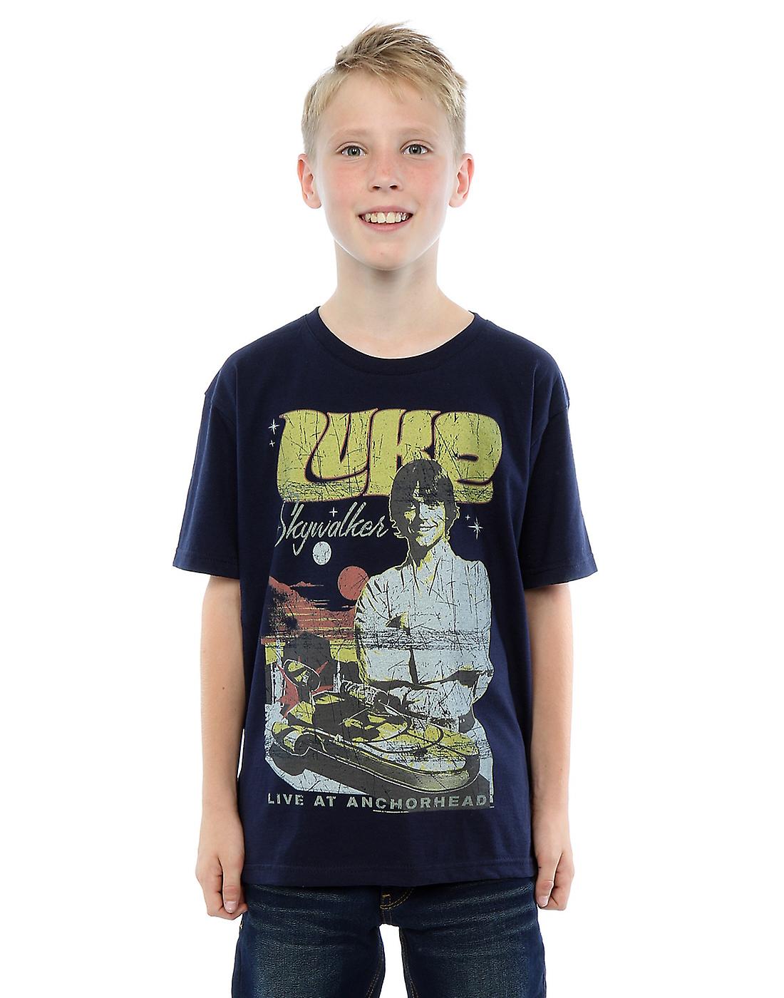 Star Wars Boys Luke Skywalker Rock Poster T-Shirt