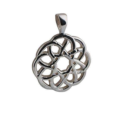 Silver 17mm Celtic knot Pendant