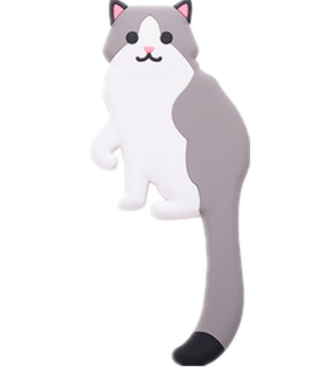 (gray And White Cute Cat)gray And White Kitten Tail Hook