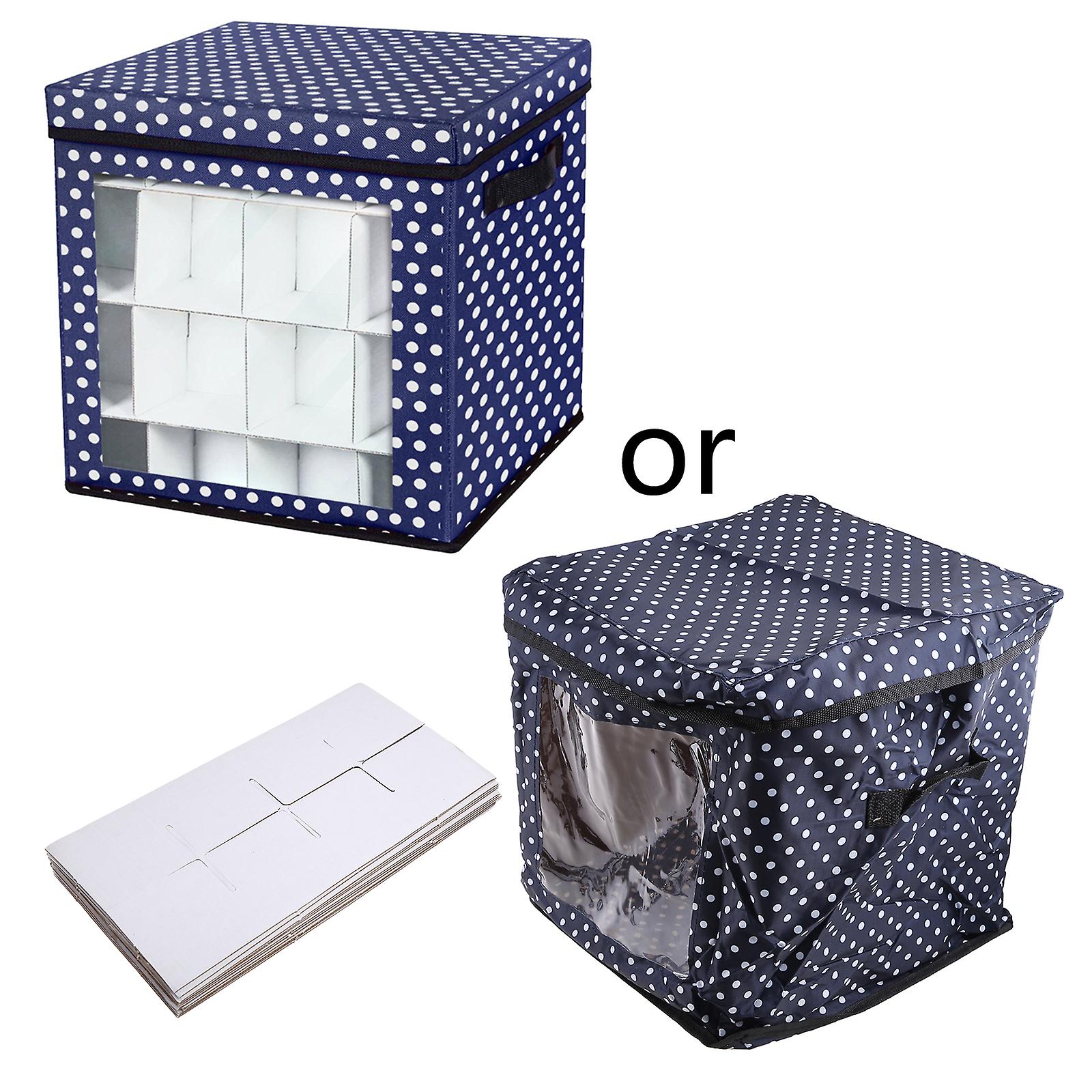 Ornament Storage Durable Presents for Case Large Capacity 64 Grids Gift Storage
