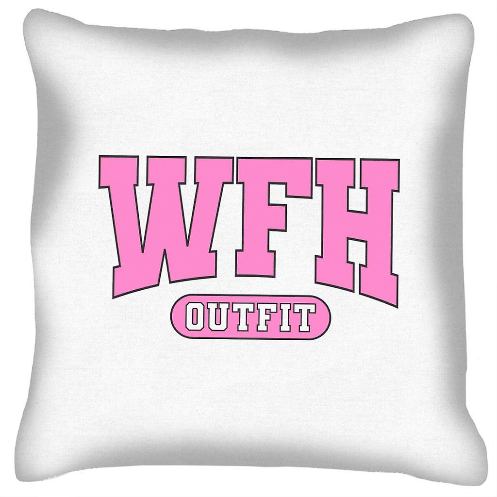 WFH Outfit Varsity Cushion