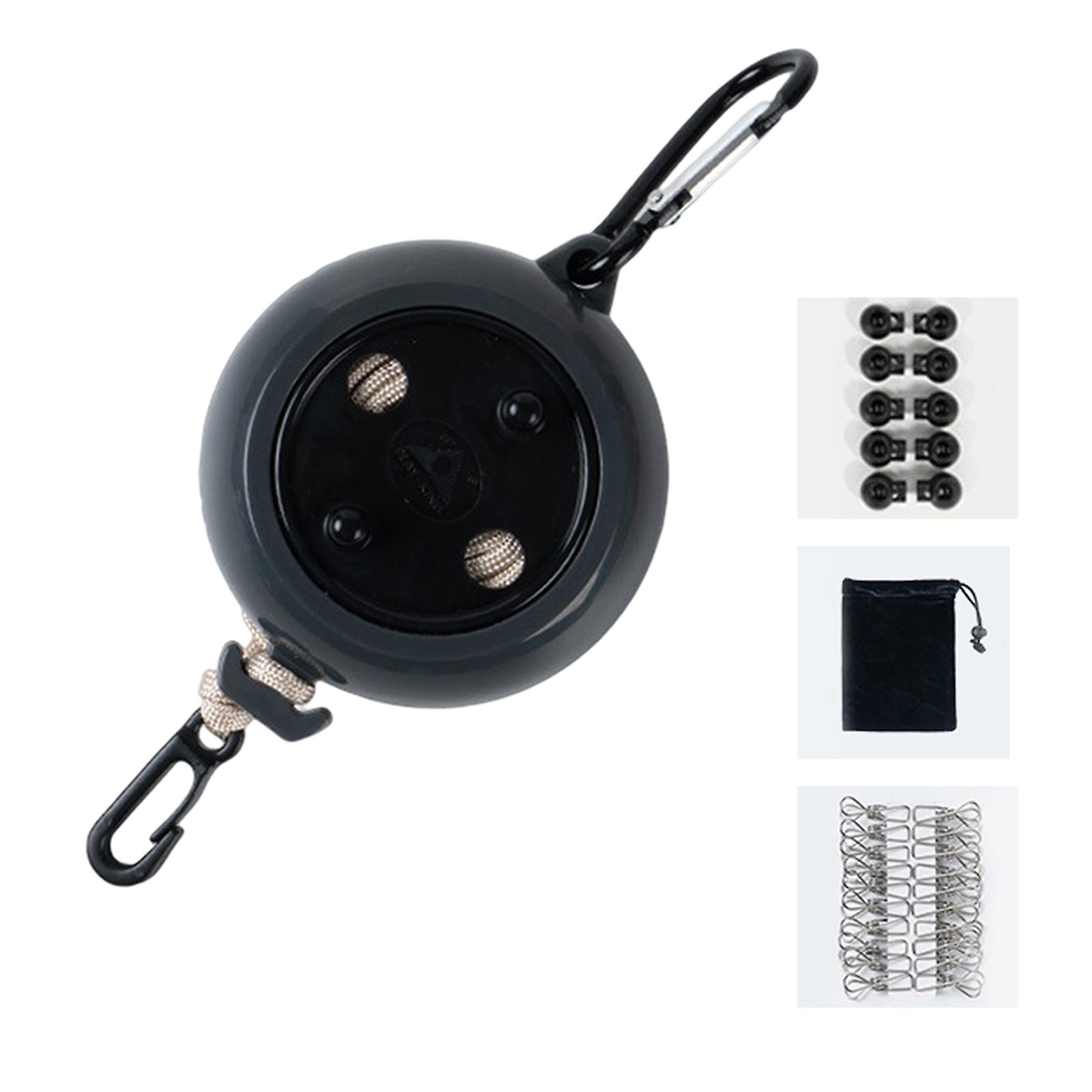 Portable Travel Clothesline Retractable Adjustable Clothes Rope Non Slip Windproof Clothes Hanging Cord