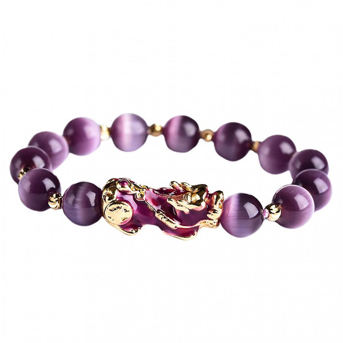 Feng Shui Plated Pi Xiu Bracelets Women Men Elastic Good Luck Gold Wealth