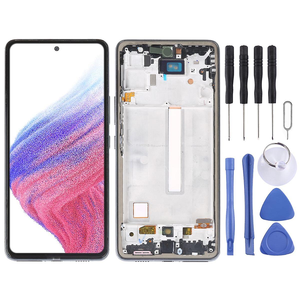 For Samsung Galaxy A53 5G Display Full LCD with Frame Unit Touch Spare Part Repair Black