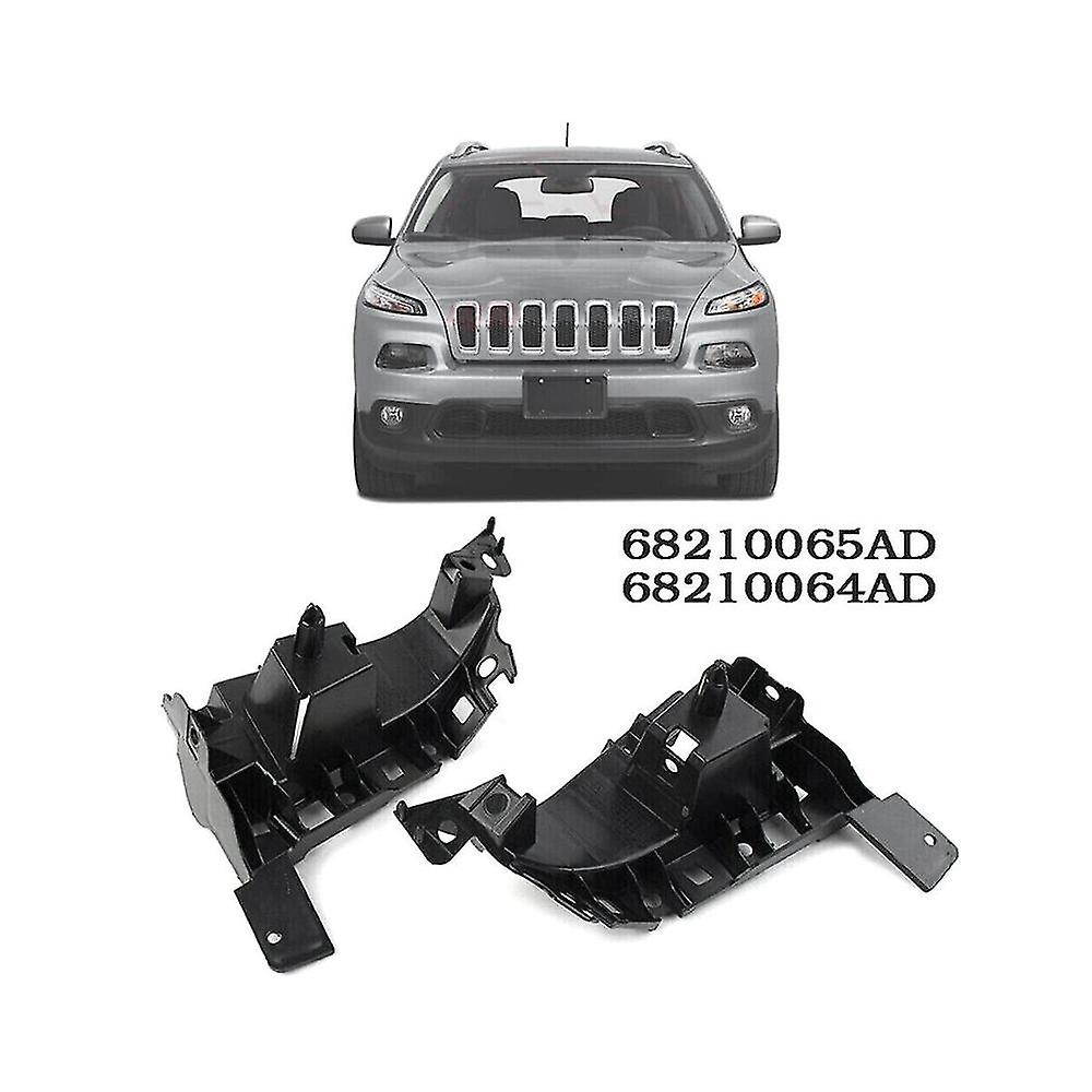 Front Bumper Support Brace Mount Brackets 68210065ad 68210064ad For 2014-2018