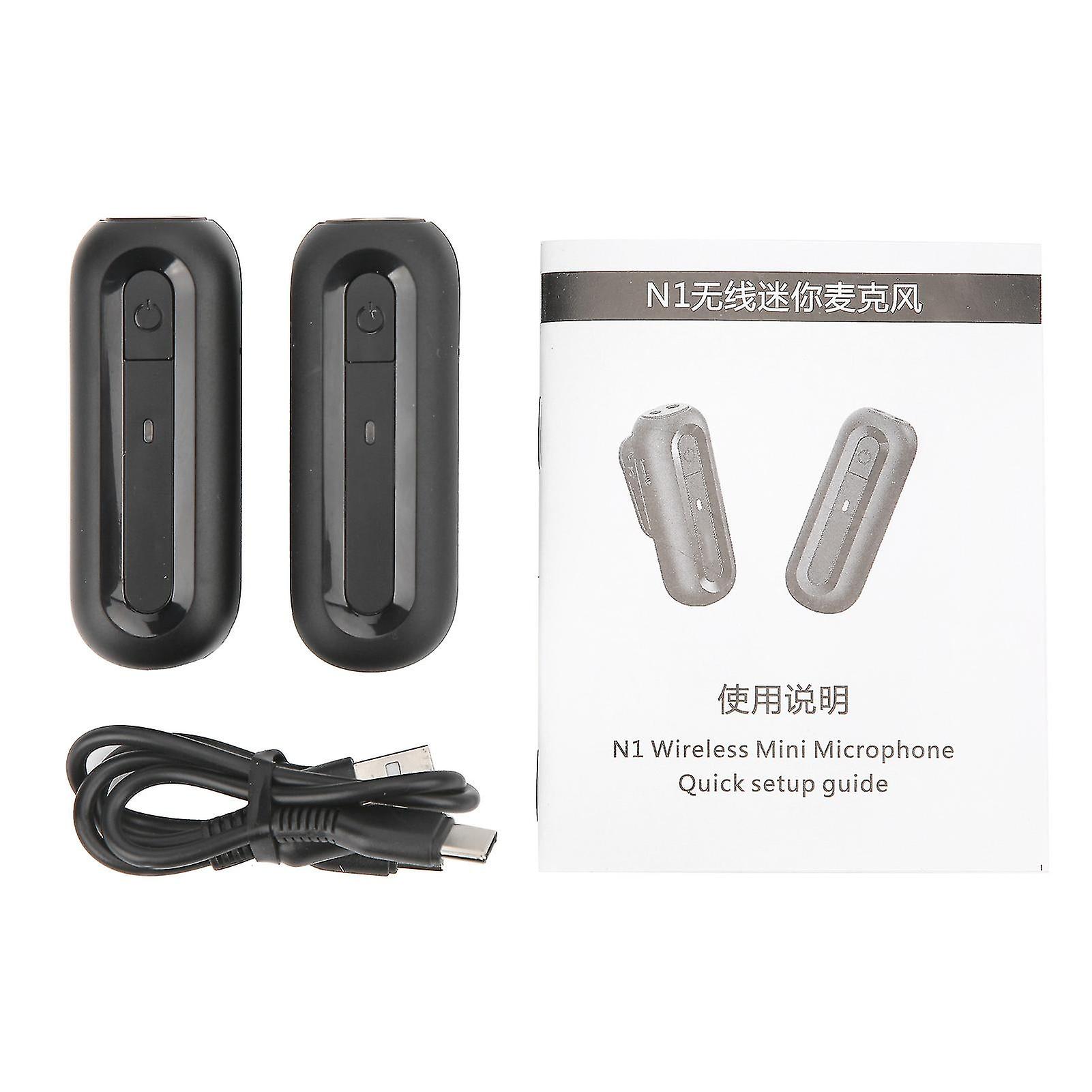 Movingmic N1 Wireless Lavalier Microphone System Clipon Lapel Microphone For Interview