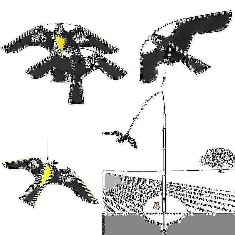 Birds Scarer Repeller Flying Hawk Kite For Garden Scarecrow Yard House Decoration(wanan)
