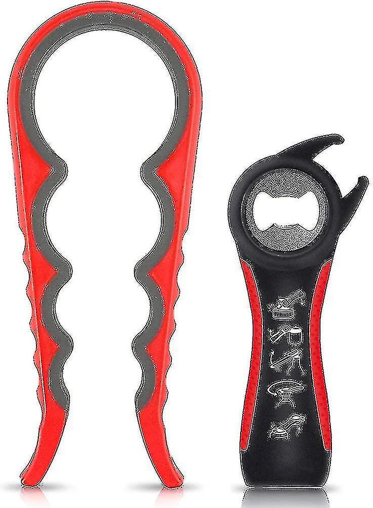 Jar Opener, Bottle Opener 2 Pieces, Bottle Opener 5 In 1, Can Opener 4 In 1