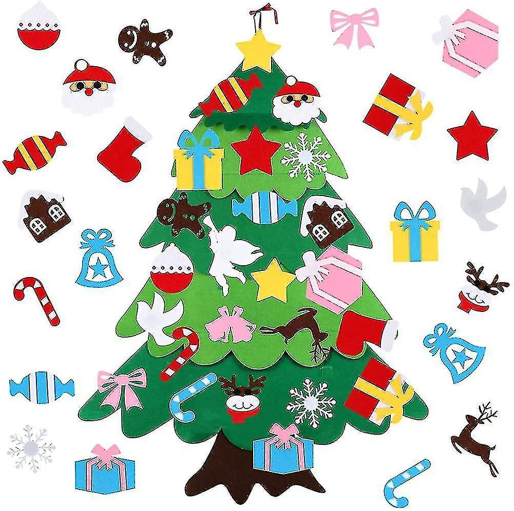 Felt Christmas Tree, Felt Christmas Tree, Felt Tree To Decorate With 26_y