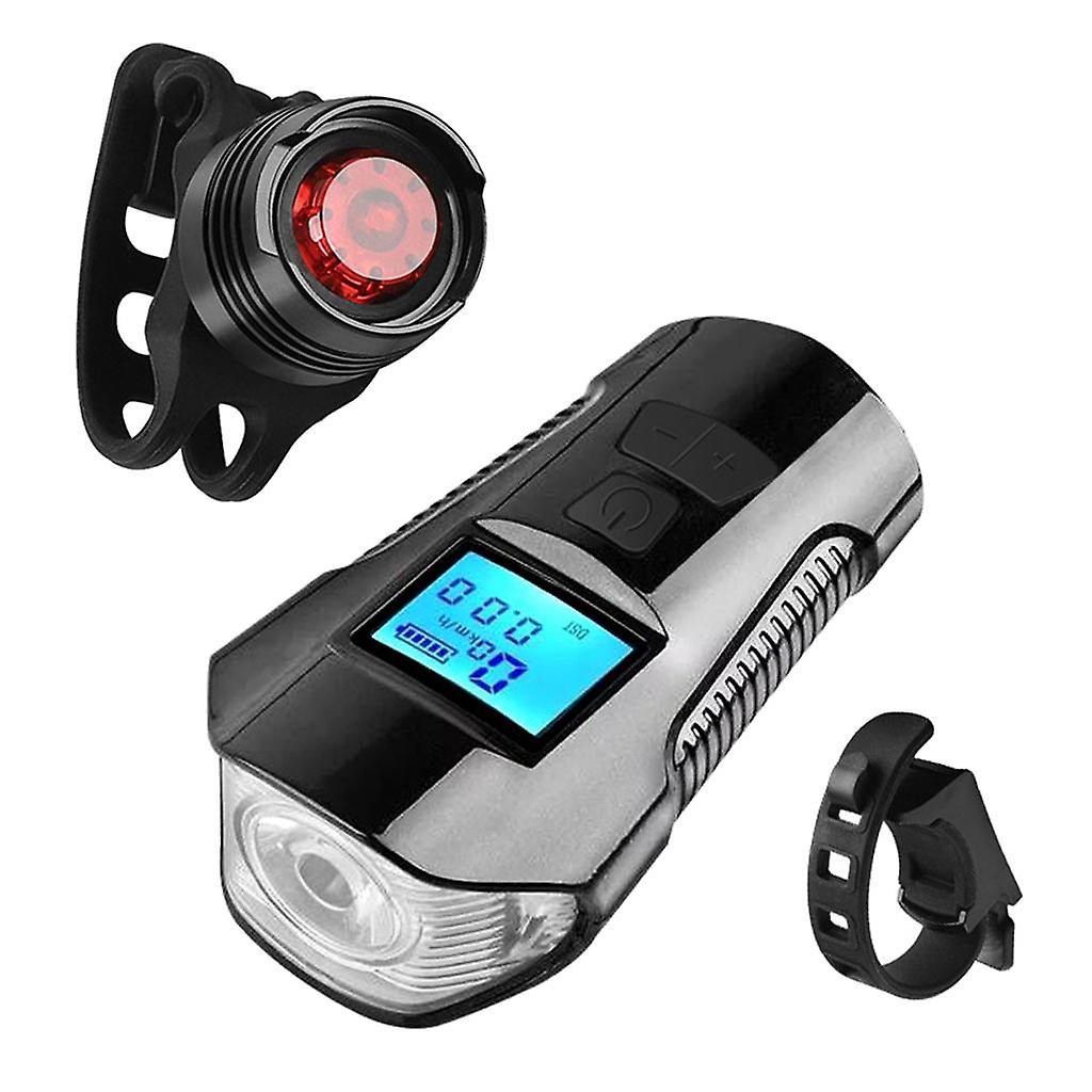 Waterproof Bicycle Light Bike Tail Light Black Headlight Kit