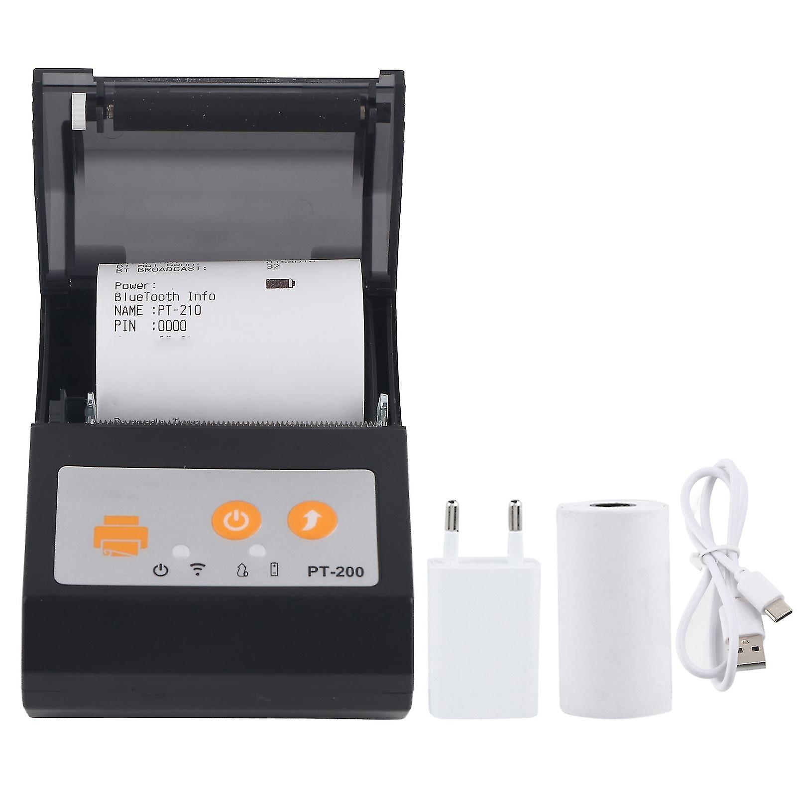 Portable Mini Bluetooth Printer 58mm Handheld Wireless Thermal Printer 110-240v Eu