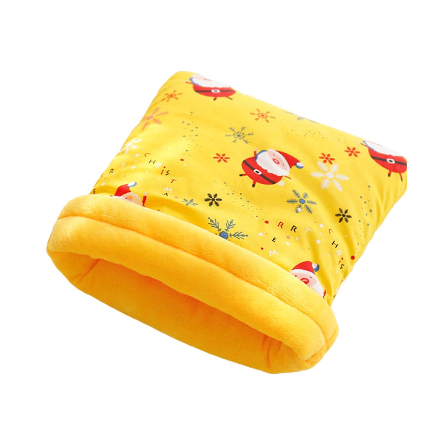 Hamster Sleep Pouch Keep Warm Thick Printing Pattern Small Pets Sleeping Pouch Bed Pet Supplies