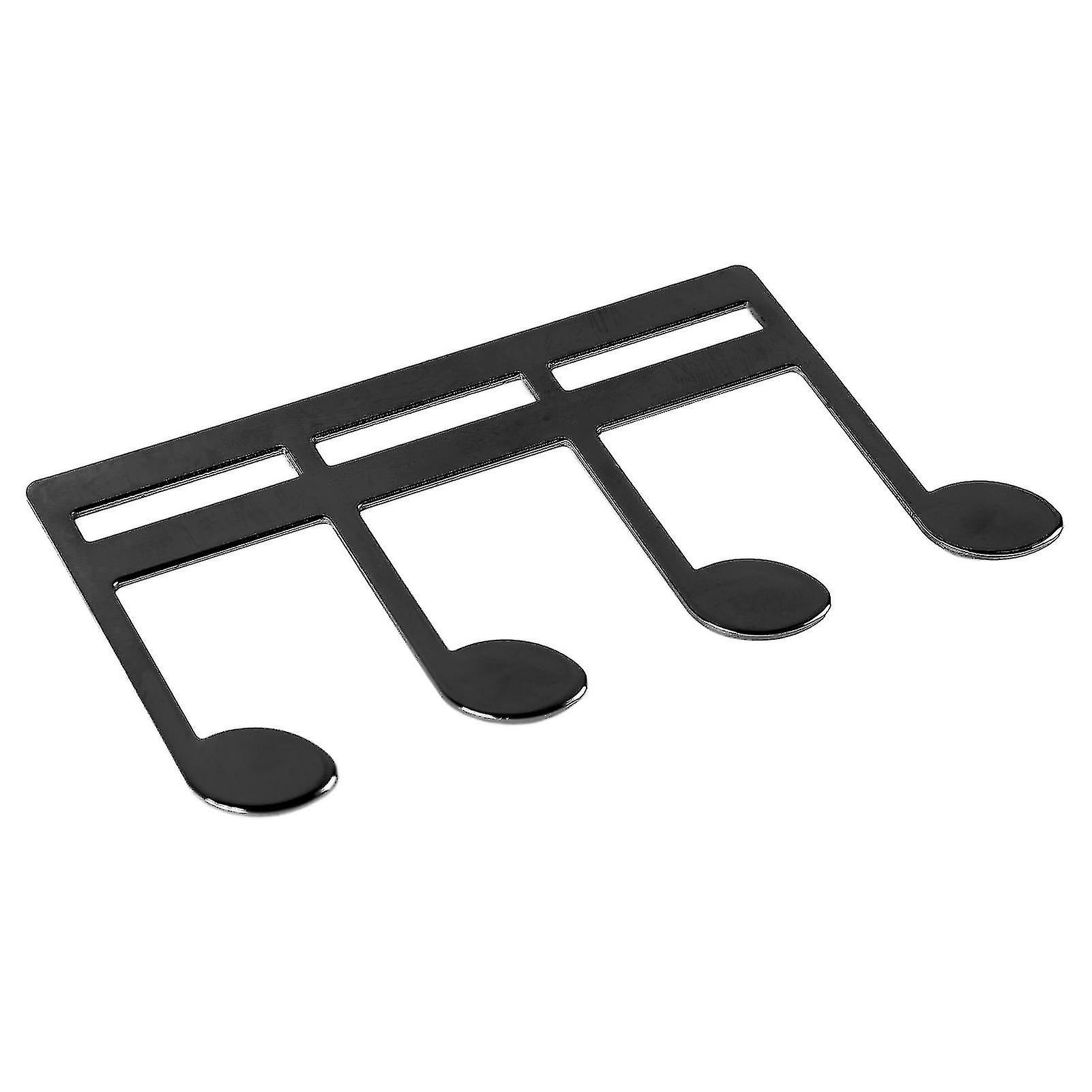 音乐书夹金属便携式书页夹钢琴吉他乐谱架黑色