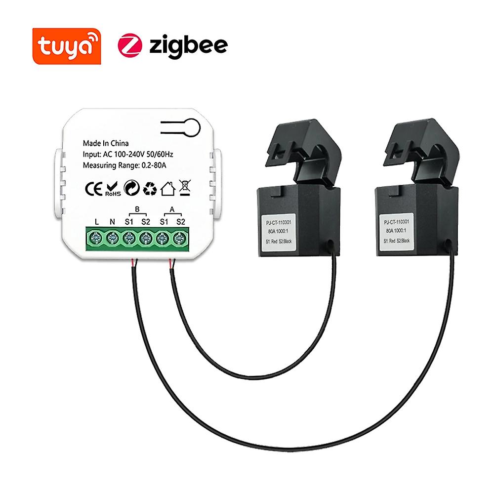 Tuya ZigBee Intelligent Energy Meter Solar PV System Power Production Consumption Bidirectional Moni
