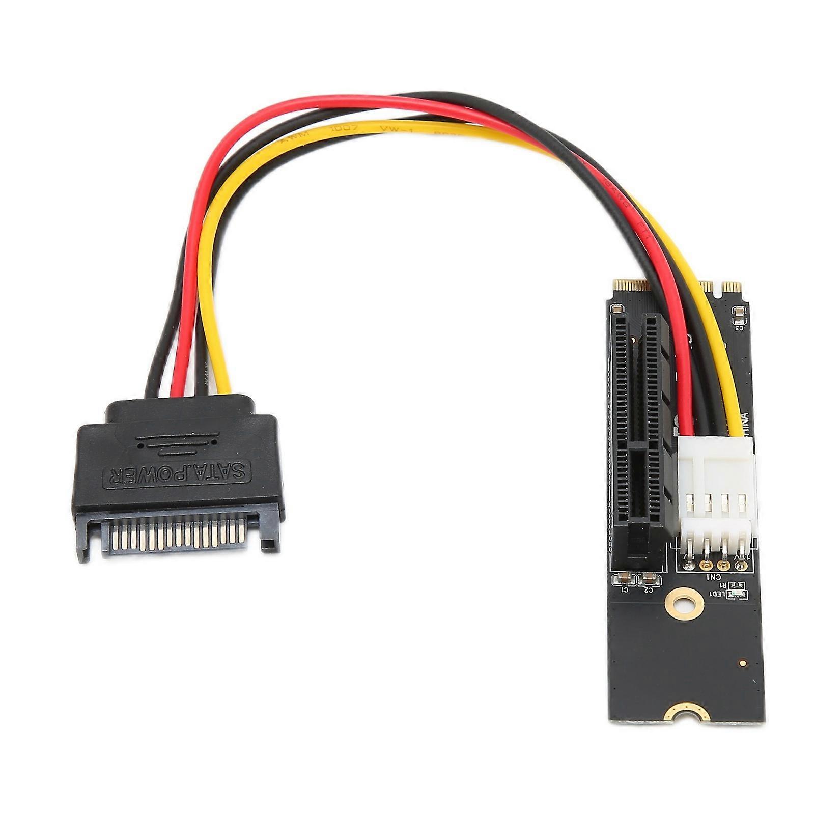 Riser Card NGFF to PCIE M.2 to PCIE 4X Anti Interference Ability Guaranteed Strength Adapter Card