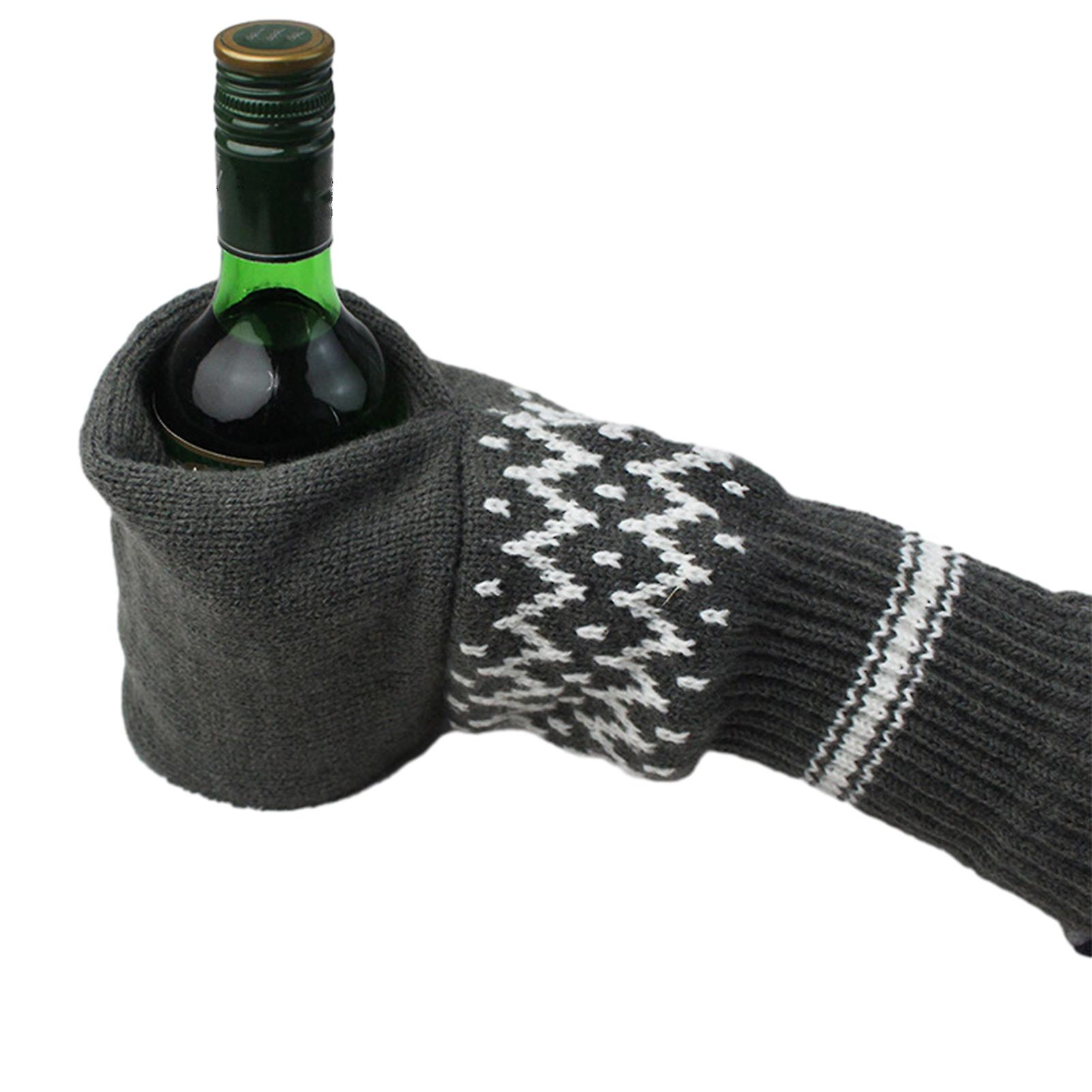 Winter Knitted Beer Gloves Multifunctional Cold Drink Gloves for House