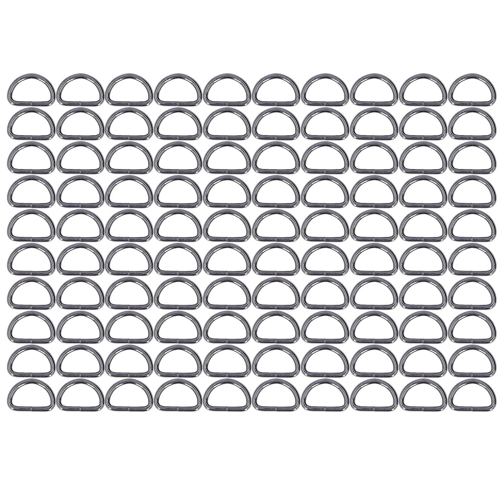 100pcs D Rings Durable Wearable Easy Replaceable Convenient Practical Compact Bag Buckles for Necklaces
