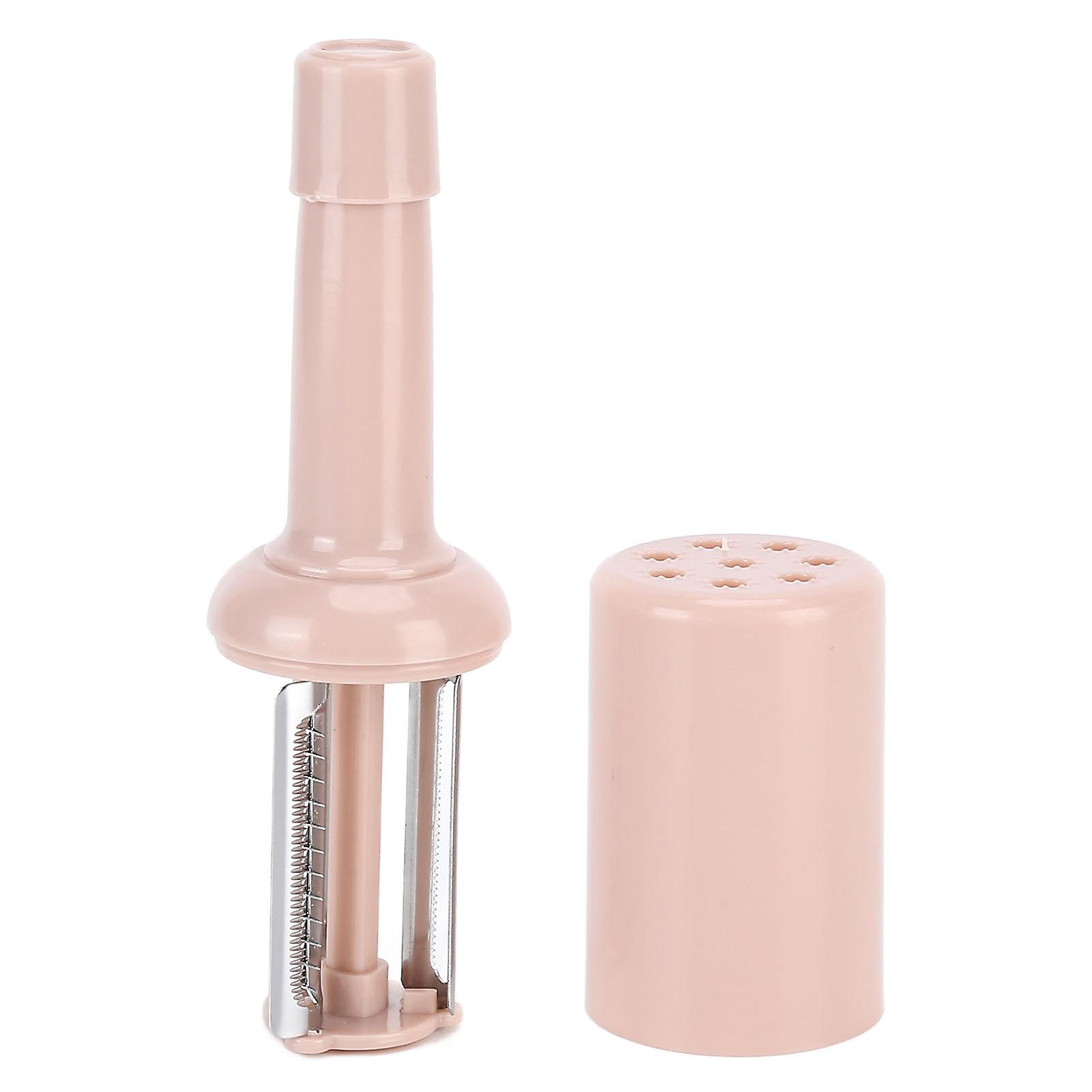 Durable Pink Bottle Shape Peeler 4x4x12.7cm Kitchen Tool 36g