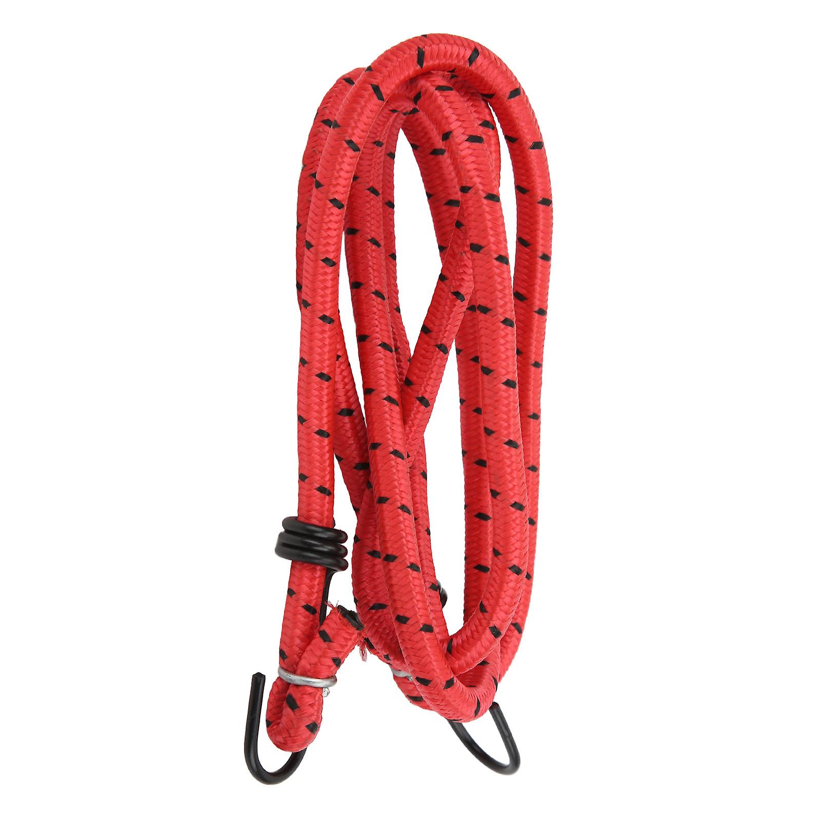 Bungee Cords with Hooks Elastic Rubber Rubber Bungee Cordswith Hookss Straps for Bike Luggage Rack CampingRed