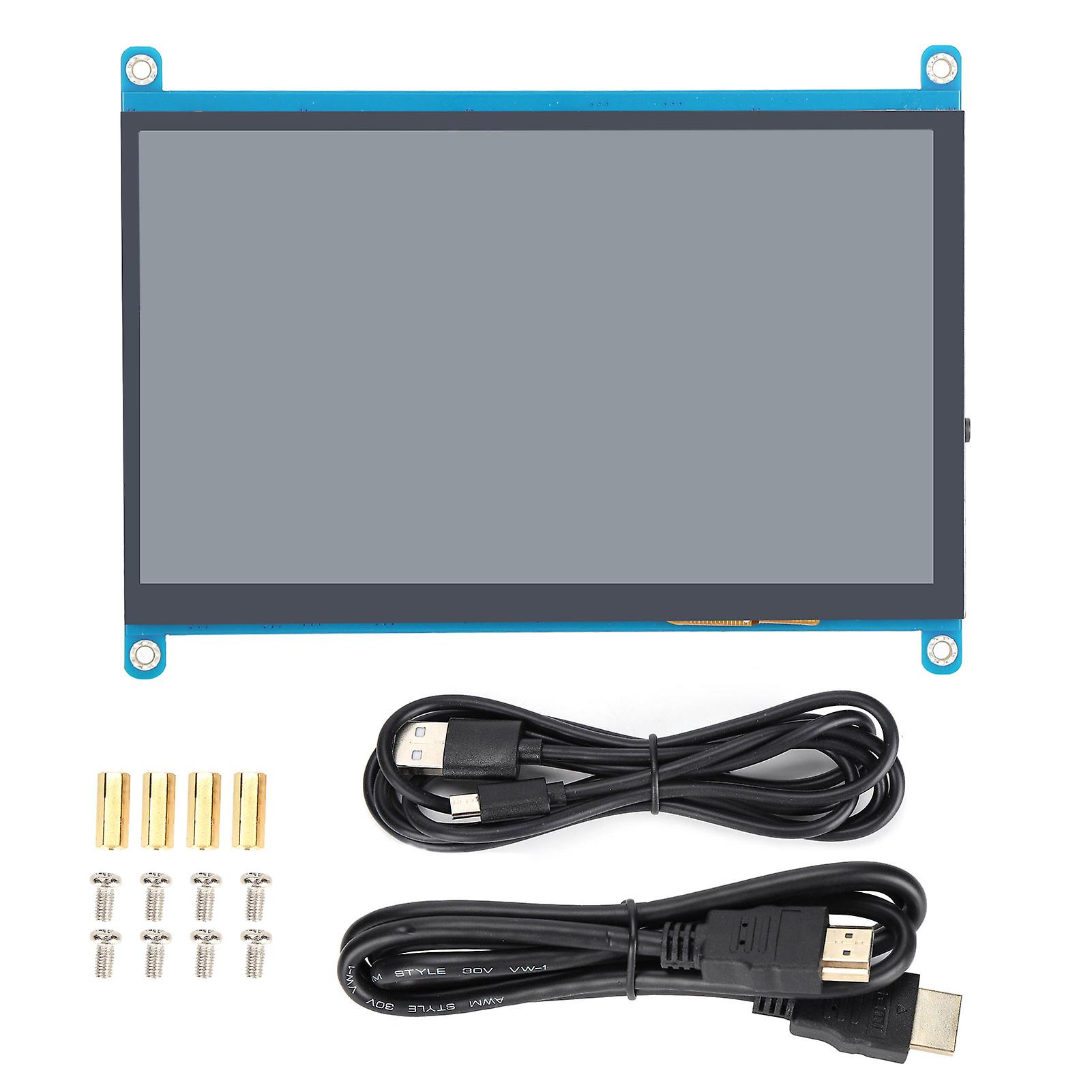 Moniteur rétroéclairé d’écran d’affichage 7 pouces pour Raspberry Pi DriveFree Accessoires informatiques 1024×600 (version tactile IPS)