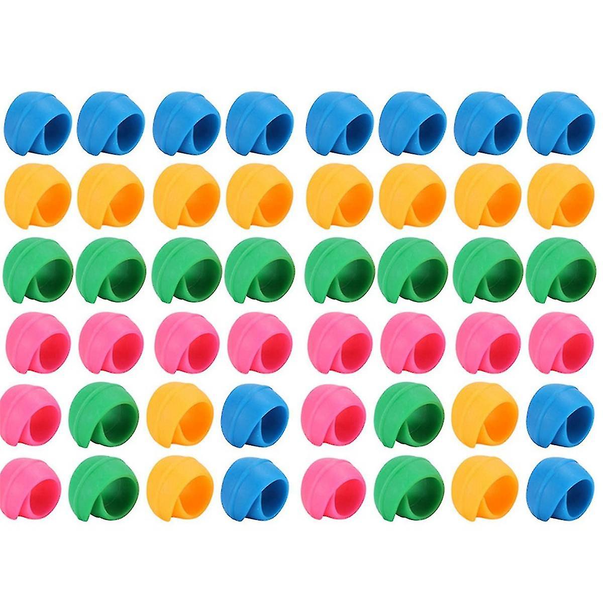 48pcs Silicone Thread Spools Saver Huggers Bobbin Holder Organizer For Sewing Machine