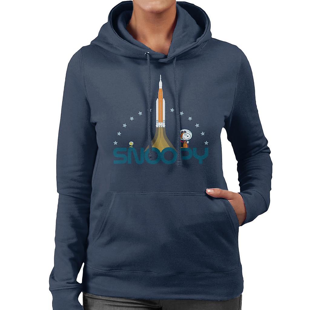 Peanuts Snoopy Woodstock Star Rocket Women's Hooded Sweatshirt
