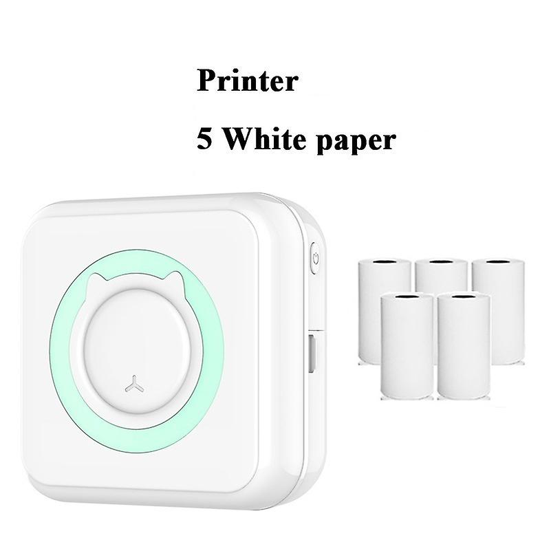 Mini Printer Sticker Maker, Bluetooth Wireless Portable Mobile Printer Machine Thermal Printer  (Blue)