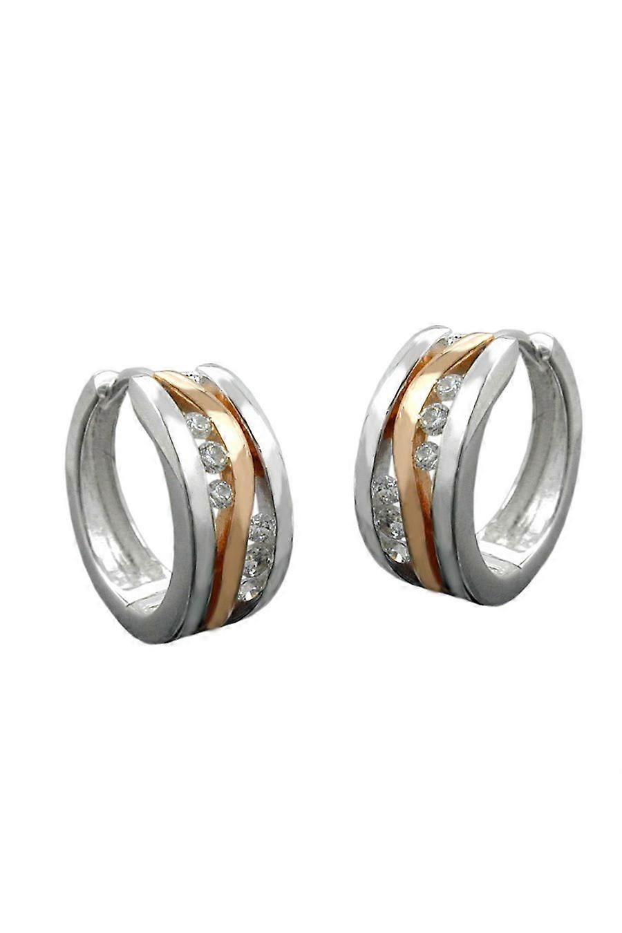 Earring Hoops With Zirconia Silver 925 - Gl92040