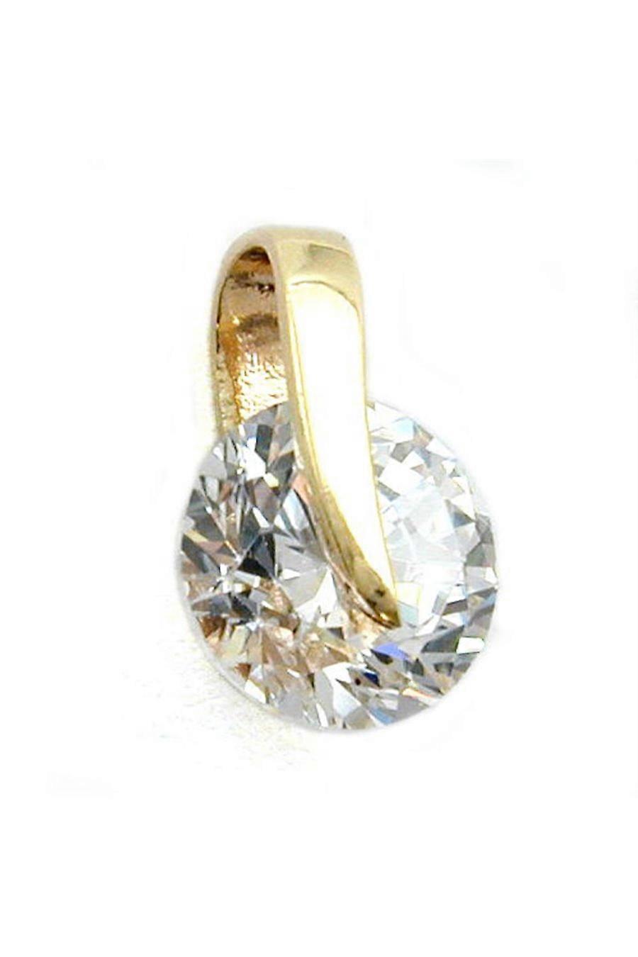 Pendant Movable Cubic Zirconia 9k Gold - Gl430074