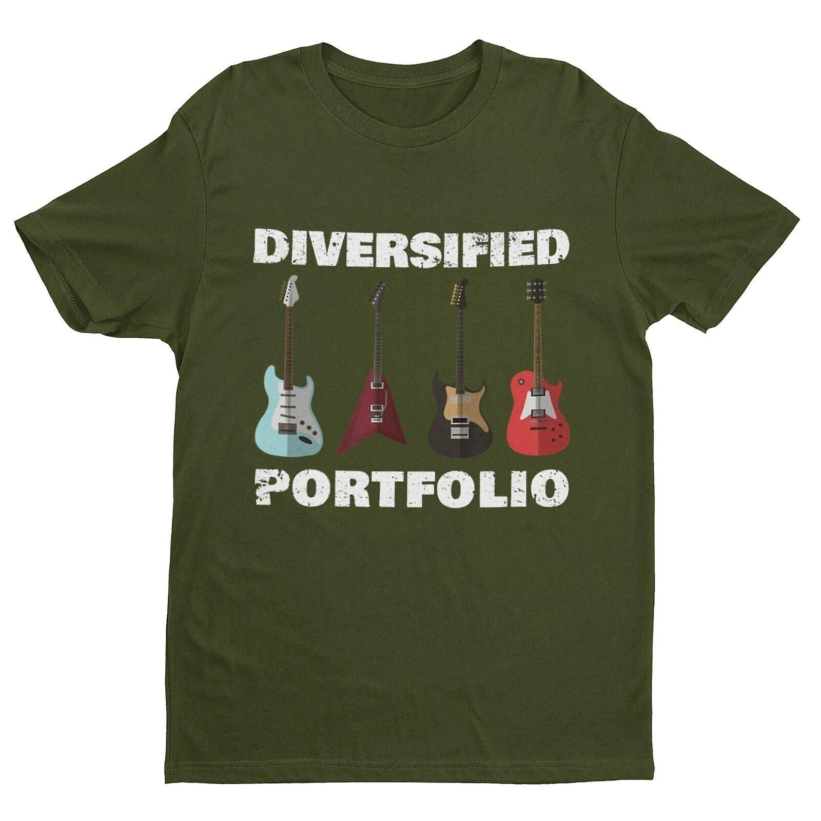 Diversifisert portefølje Morsom gitar T-skjorte Gitarist Gaveidé Gitarer Musiker