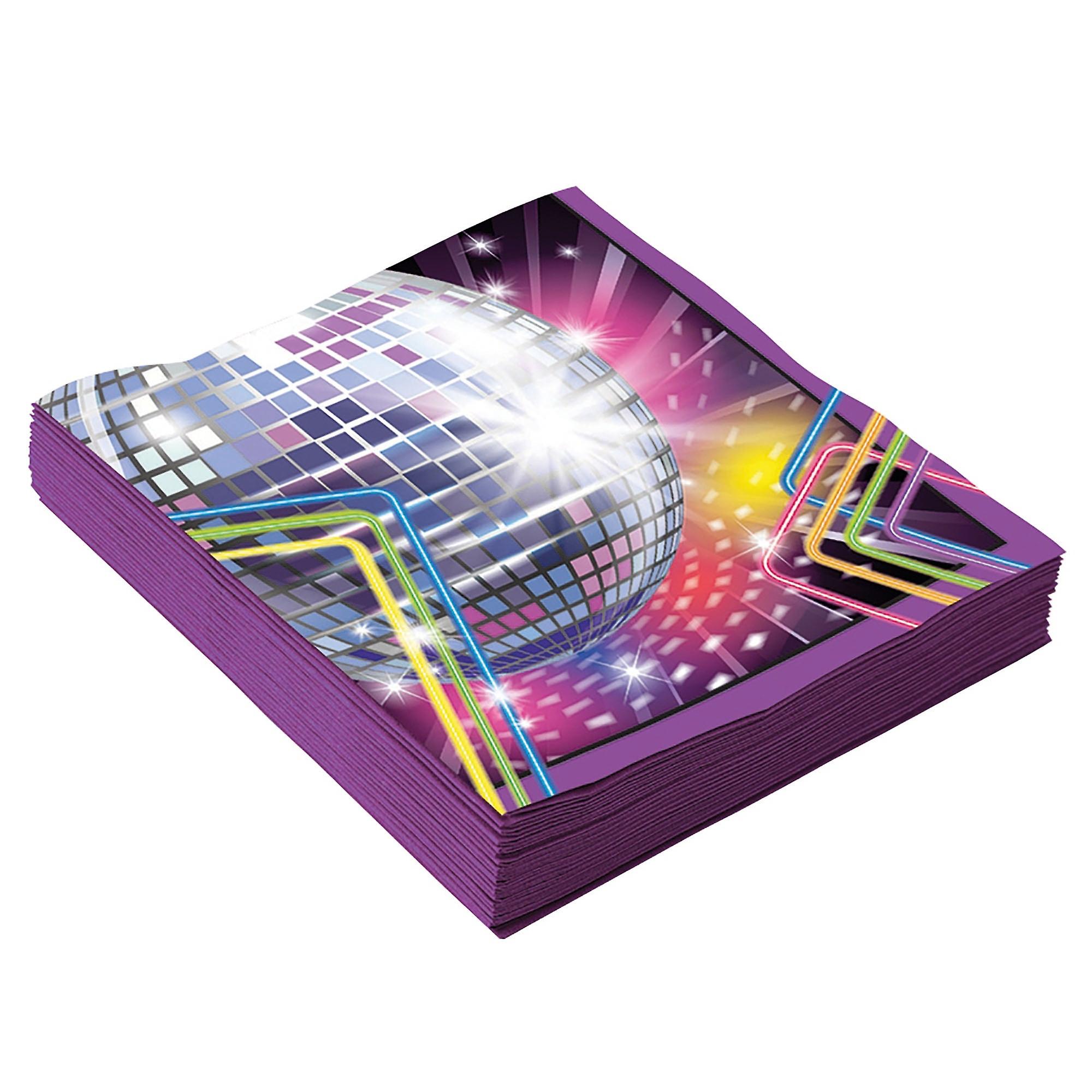 Disco Small Napkin 16pcs Party Goods X77973
