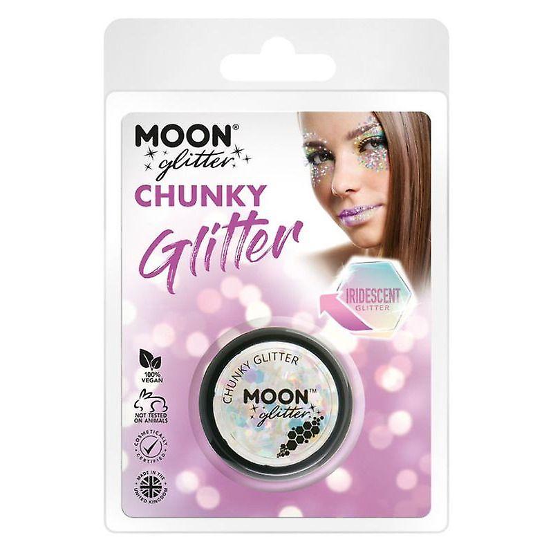 Moon Glitter Iridescent Chunky Clamshell, 3g G06131